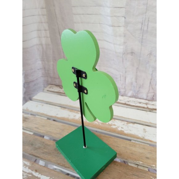 St Patrick's Day cheers three leaf clover home decor shabby chic sparkle unique - Picture 5 of 6